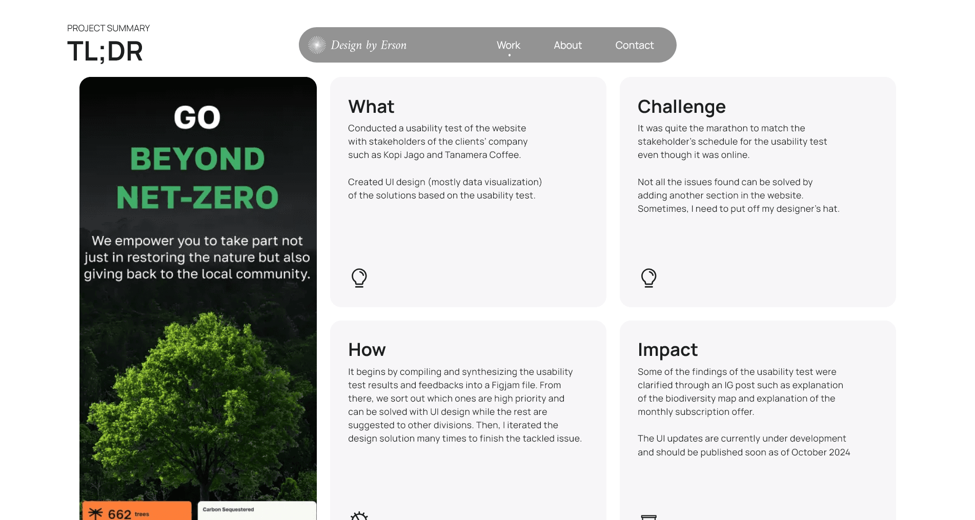 Design by Erson Ui Project Summary